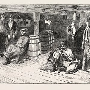 Russian Prisoners at Sheerness: the Devonshire. Russian Prisoners between Decks, 1854