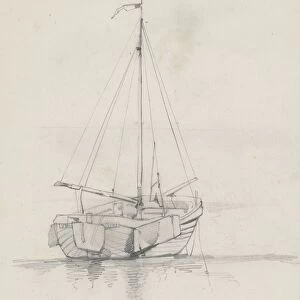 Sailing ship August AllebA 1852 paper pencil