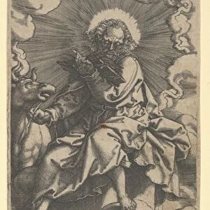 Saint Luke Four Evangelists 1539 Engraving Sheet