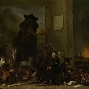 Satire on the trial of Johan van Oldenbarneveldt, Cornelis Saftleven, 1663