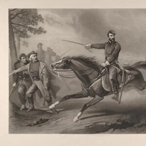 Sheridan Ride 1868 Etching engraving Image 13 13 / 16