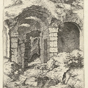 Sixth sight of the Colosseum in Rome, Italy, Hieronymus Cock, 1551