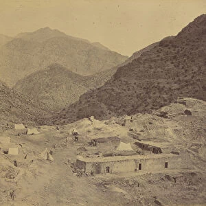Small camp mountains John Burke British active 1860s