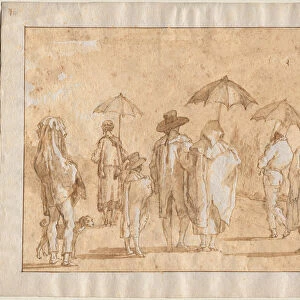 A Spring Shower 1790s-1804 Giovanni Domenico Tiepolo