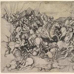 St James Major Battle Clavigo 15th century Engraving