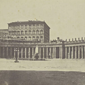 St Peter Square Italian ? Rome Italy Europe 1850