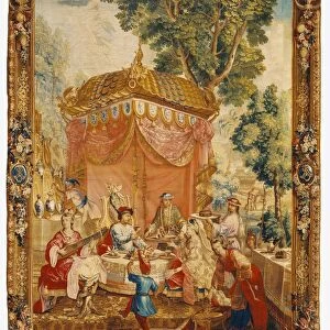 Tapestry: La Collation, from L Histoire de l empereur de la Chin