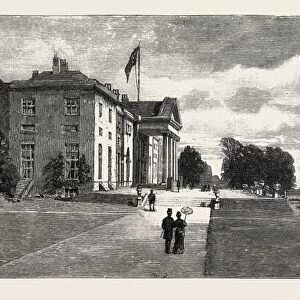 The Viceregal Lodge in Phoenix Park, Dublin Castle Ireland, 1888 Engraving
