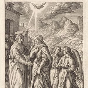 Visitation, Hieronymus Wierix, 1563 - before 1619