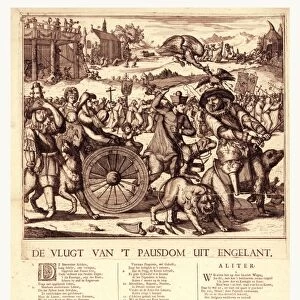 De vlugt van t pausdom uit Engelant, Hooghe, Romeyn de, 1645-1708, artist, [1689]