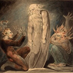 William Blake (British, 1757 - 1827), The Ghost of Samuel Appearing to Saul, c. 1800
