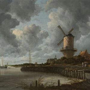 Windmill Wijk bij Duurstede windmill left river Lek