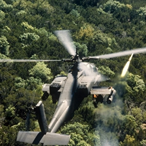 Apache Helicopter Firing
