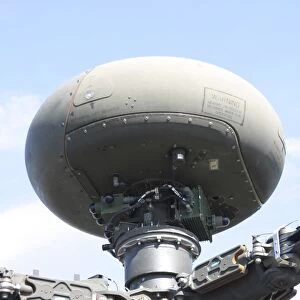 Close-up of the AH-64 Apache AN / APG-78 Longbow Fire Control Radar