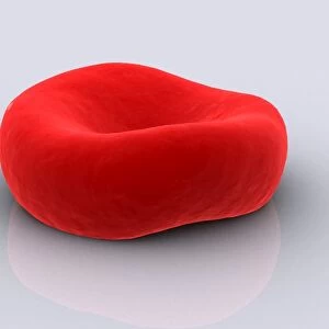 Conceptual image of a red blood cell