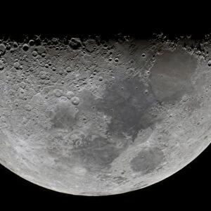 The feature known as Lunar-X visible on the moons surface