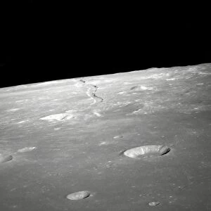 A high forward oblique view of Rima Ariadaeus on the Moon