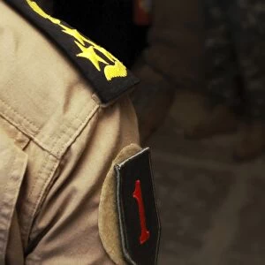 Iraqi Air Force General sports a Big Red One patch on uniform