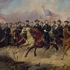 Painting of Ulysses S. Grant and his Generals by Ole Peter Hansen Balling