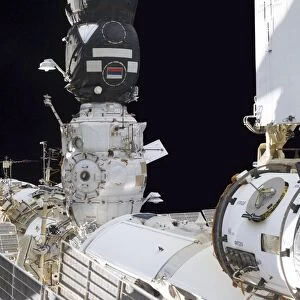 Russian cosmonaut conducts a spacewalk on the International Space Station