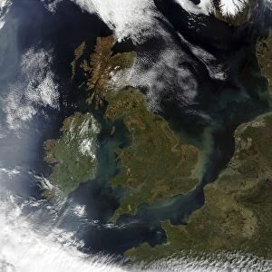 Satellite view of Northern Europe