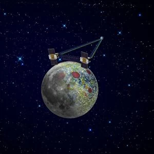 Twin GRAIL spacecraft map the moons gravity field