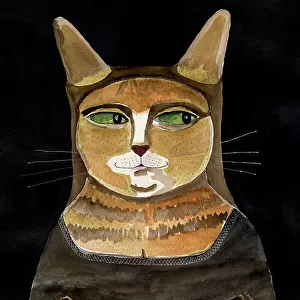 Mona Lisa Cat Funny Cat Humour Ginger Orange Cat