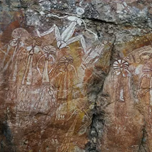 Aboriginal rock art, Anbangbang Gallery, Nourlangie Ranges, Kakadu National Park