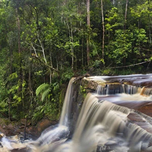 Giluk Falls at the edge of the southern plateau, Maliau Basin, Borneo, May 2011