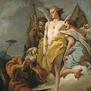 Abraham and the Three Angels, ca 1770. Artist: Tiepolo, Giandomenico (1727-1804)