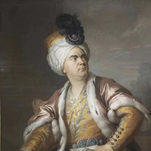 The actor Lekain (1729-1778) as Orosmane in the tragedy Zaire of Voltaire, 1767