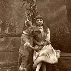 Alice and the dormouse, 1887. Artist: Ernest Barraud