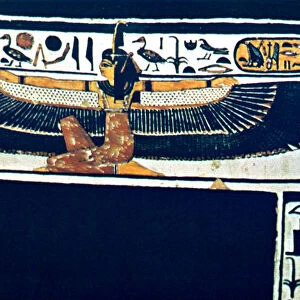 Ancient Egyptian hieroglyphs, Thebes, Egypt