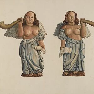 Two Angels, c. 1938. Creator: Al Curry