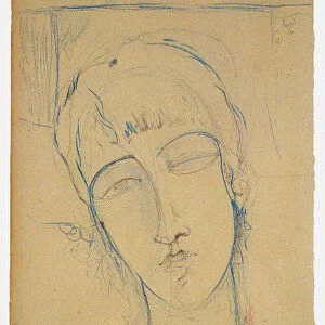 Anna Akhmatova (Ritratto di Donna Rossa), 1915. Artist: Modigliani, Amedeo (1884-1920)