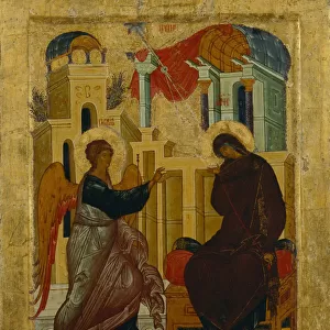 The Annunciation, 1497. Artist: Russian icon
