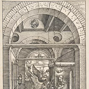 The Annunciation, from The Life of the Virgin, Latin Edition, 1511. n. d