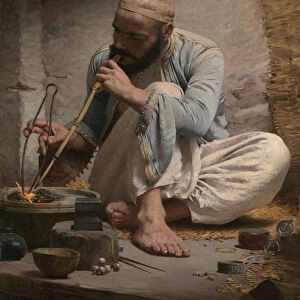 The Arab Jeweler, ca. 1882. Creator: Charles Sprague Pearce