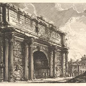 The Arch of Septimius Severus (Arco di Severo, e Caracalla), ca. 1756