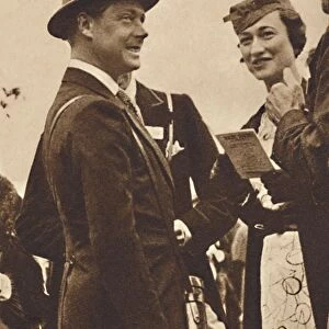 Ascot, June, 1935 - King Edward, then Prince of Wales, with Mrs. Simpson, 1937
