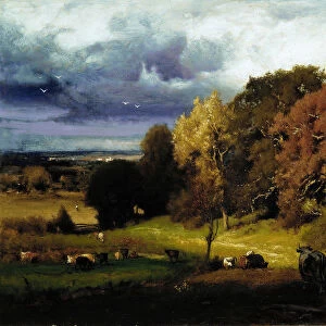 Autumn Oaks, ca. 1878. Creator: George Inness