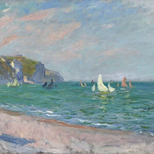 Bateaux devant les falaises de Pourville, 1882. Artist: Monet, Claude (1840-1926)
