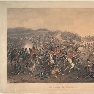 The Battle of Balaclava on 25 October 1854, 1855. Artist: Norie, Orlando (1832-1901)