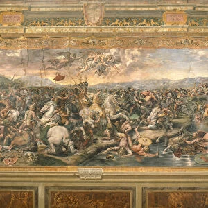 The Battle of the Milvian Bridge, 1517-1524. Artist: Penni, Gianfrancesco (1496-1528)