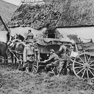Bavarian mobile field telephone unit, World War I, 1915