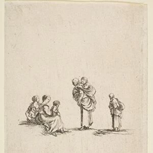 Four Beggar Women, ca. 1641. Creator: Stefano della Bella