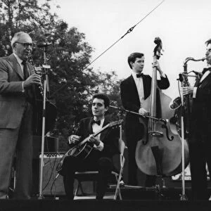 Benny Goodman, Capital Radio Jazz Festival, Knebworth, 1982. Creator: Denis Williams