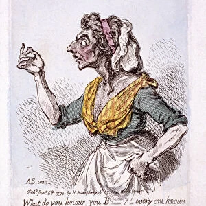 Billingsgate eloquence, 1795. Artist: James Gillray