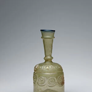 Bottle with Impressed Decorations, probably Iran, 10th-11th century. Creator: Unknown
