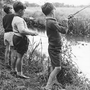Boys fishing, c1960s